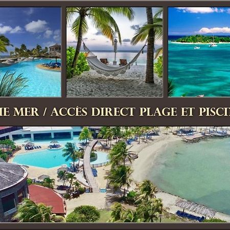 Tres Bel Appartement Avec Vue Mer, Acces Direct A La Plage Et Piscine Surveillee 생프랑수아 외부 사진