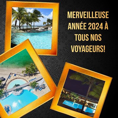 Tres Bel Appartement Avec Vue Mer, Acces Direct A La Plage Et Piscine Surveillee 생프랑수아 외부 사진