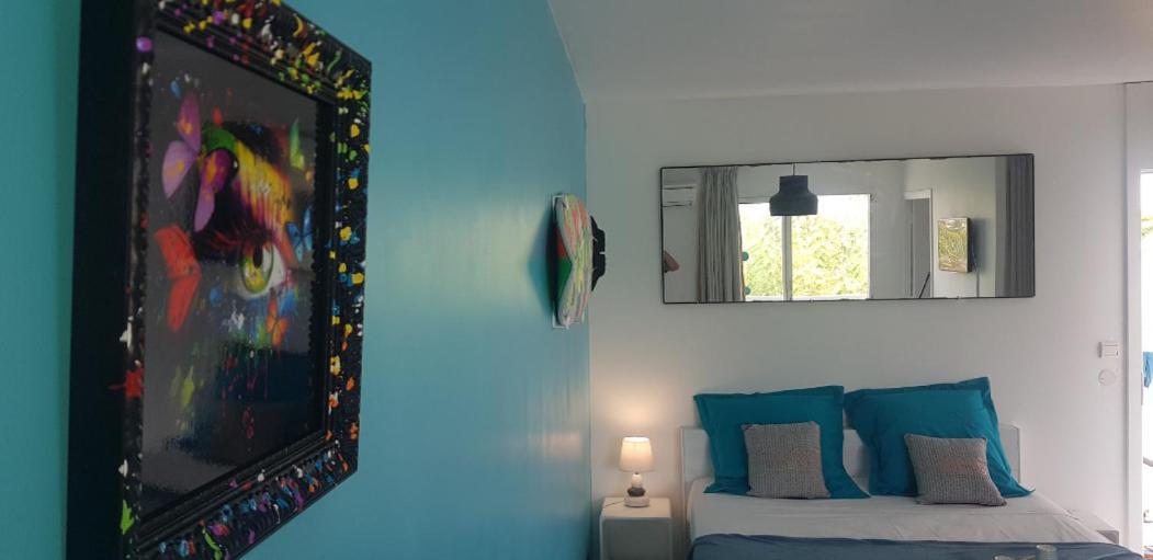 Tres Bel Appartement Avec Vue Mer, Acces Direct A La Plage Et Piscine Surveillee 생프랑수아 외부 사진